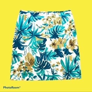 Tropical Pencil 1990s Y2K Mini Skirt